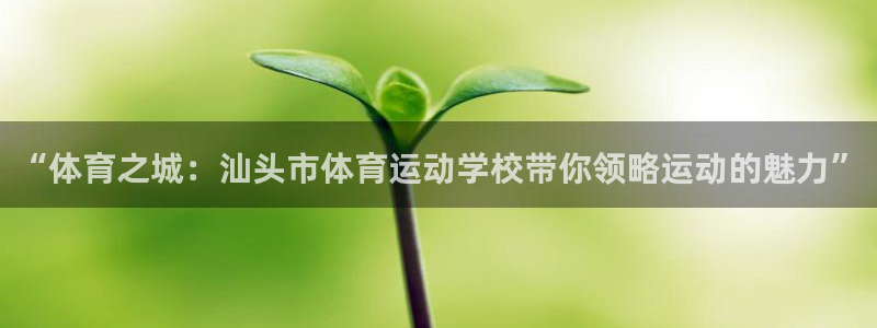 yy易游官方正版app官方：“体育之城：汕头市体育运动学校带